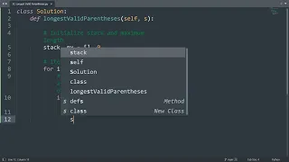 Leetcode 32 Longest Valid Parentheses in Python Python Leetcode Python Coding Tutorial ASMR
