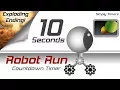 10 sec racing robot countdown timer with exploding ending