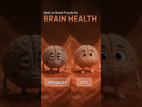 Secret To A Sharper Mind! 🧠 - BEST & WORST FOODS FOR YOUR BRAIN #ytshorts #viral #trending