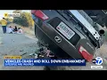 5 people hurt after 2 vehicles crash and roll 200 feet down 405 Fwy embankment