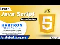 Java Script Tutorial 1 Introduction HARTRON SKILL CENTRE FATEHABAD
