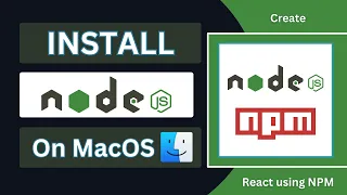 Install Node js and NPM on you MacOS Create first react app using npm