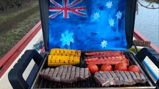 Australia Day BBQ at -6 Degrees – Ep 5 Narrowboat Travels. Life in a Nutshell