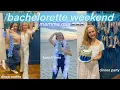 BACHELORETTE WEEKEND TRAVEL VLOG girls beach trip mamma mia party theme decorations itinerary