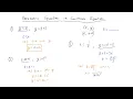 Expressing Parametric Equations in Cartesian Equation Form