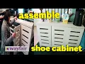 assemble New shoes cabinet wayfair