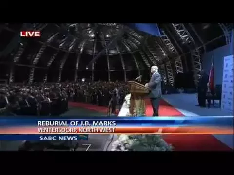 Download MP3 SA President Jacob Zuma leading in struggle songs at the reburial of J B  Marks