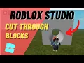 How to Cut a Hole in a Block in Roblox Studio Cut Parts to Create Window Openings and Tunnels