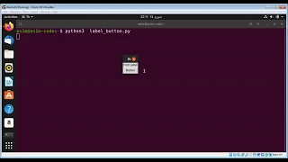 Tkinter Label and Button GUI example in Python