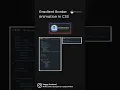 Gradient Border Animation in CSS