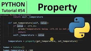 Python Tutorial - Property Decorator in Python for Beginners