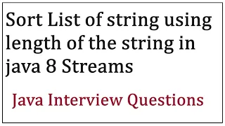 Sort list of element based on the length of string using java 8 stream