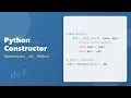 Python Constructor Explained -