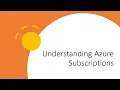 Understanding Azure Subscriptions AZ-900