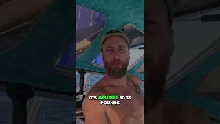 #Fishing 35 pound Wahoo Caught Offshore on a #handline #handlinefishing  #sailing #pacificocean