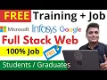 Free Full Stack Web 9 Month Training With 100 Guaranteed Job Google Microsoft Amazon ZERO Fees