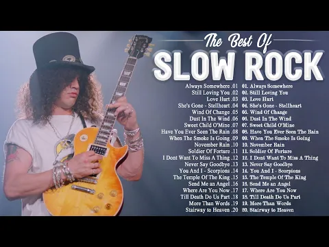 Download MP3 Aerosmith, Nirvana, Scorpions, Bon Jovi, GNR, Journey, Nazareth ||  Best Slow Rock of All Time