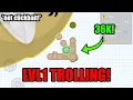 TROLLING MACRO HACKERS LVL1 REVENGE Agar io Mobile - TROLL REVENGE