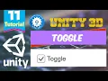 Toggle Button In Unity Use toggle button Without Code Game Development Tutorial 11