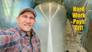 We Apply the First Layer Of Barrier Coat On the Hull – Ep. 389 RAN Sailing