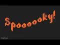 Spooky Text - Using sin to create animations in p5 js