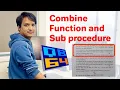 SEE QBASIC function and sub combined program