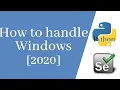 Selenium with Python Tutorial - How to handle Browser Windows Switch between the Windows