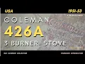 Coleman 426A 3burner stove 426A 3 Show details collection Restore rebuilt