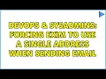 DevOps SysAdmins Forcing exim to use a single address when sending email