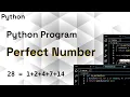 Python Program to Check Perfect Number