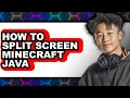 How to Split Screen Minecraft Java easy Method