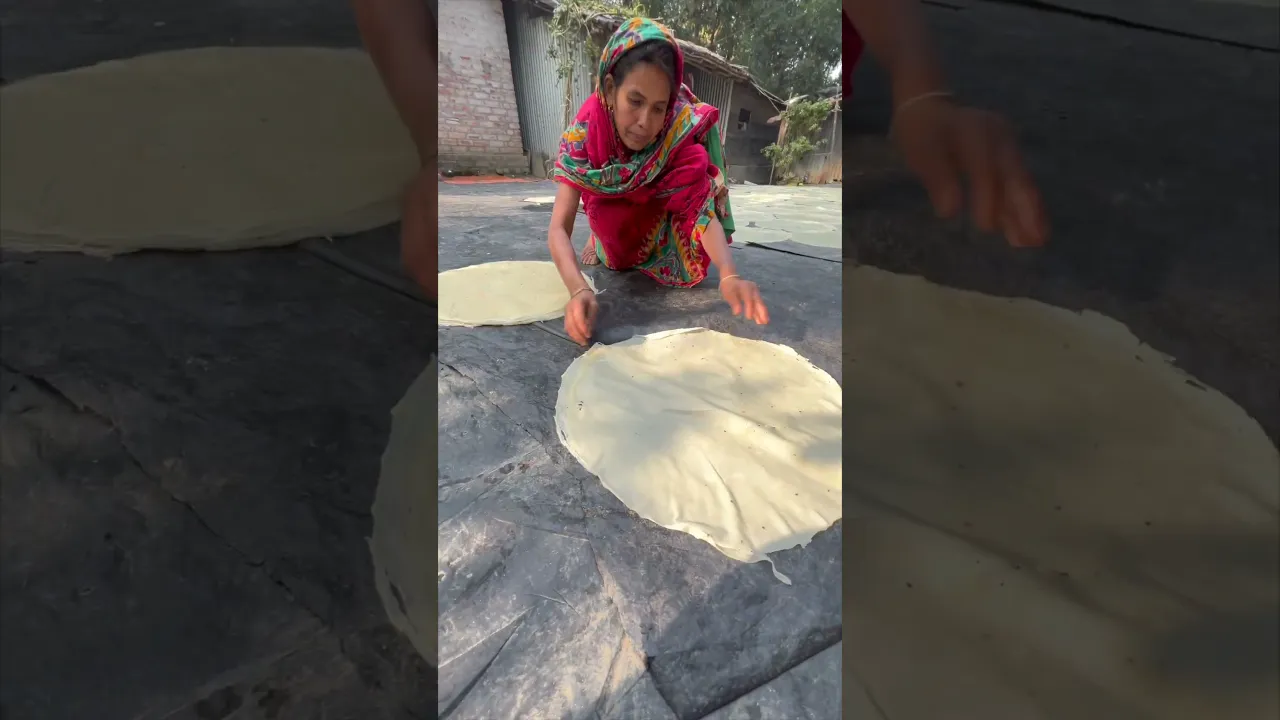 Traditional Art of Making Papad #shorts