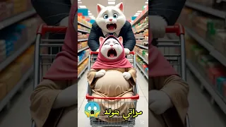 القط مراتو بتولد شوف عرف يوديها المستشفى ب أعجوبه وشوف جابت ولد ولا بنت 
