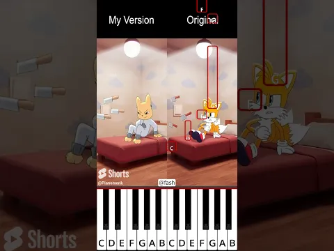 NORMAL vs PSYCHOPATH My Version vs Original | Animal hospital Anomaly(@fash) - Octave Piano Tutorial