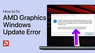 How To Fix “Windows Update Replaced Your AMD Graphics Driver” Error