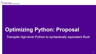 Transpiling Python to Rust for Optimized Performance