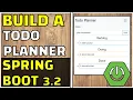 From Scratch to Fullstack Create a Todo Planner App with Java Spring Boot 3 2