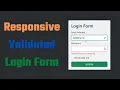 Responsive Login Form Validated Login Form Bootstrap 5 React JS