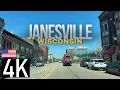 Road Tour - Driving in Janesville Wisconsin USA