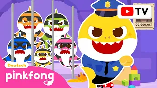 Ganze Folge von Dieb-Hai-Familie | Baby Shark DeutschㅣPinkfong, Baby Hai! Kinderlieder