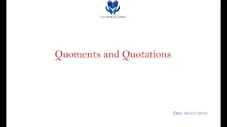 3-Comments and Quotations