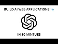 Build and Edit a Web App in 10 Minutes With AI