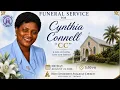 Live Stream of Funeral service of Cynthia Eureta Connell