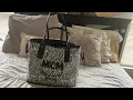 MCM black reversible tote