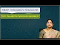 LEC18 Programming for Problem Solving Parameter Passing Mechanisms in C by Mrs N Vijayasri