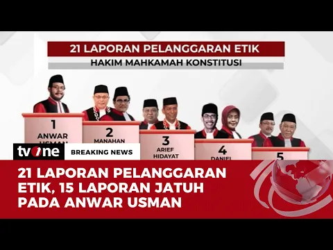 Anwar Usman Paling Banyak Dilaporkan Melanggar Etik