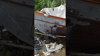 Whoever is wrong has to dance! #boatbuilding #shorts