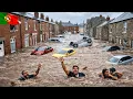 Lagu CHAOS in Portugal! Dangerous Flooding Sweeps Alcácer do Sal, Streets Vanish, Cars Underwater