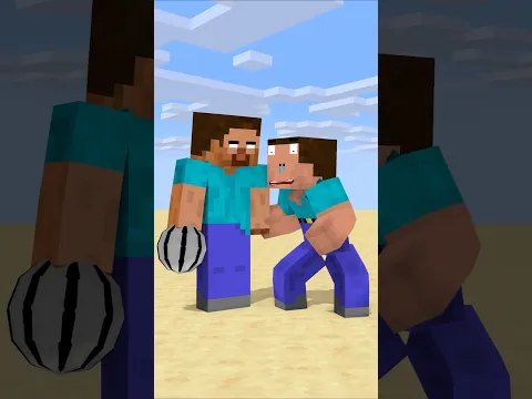 Herobrine Did The Strongest Throw But His Friend Did Not Know #friendship #shorts #trending #anime