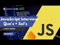 JavaScript Interview Hacks Cheat Sheet for Instant Success Last minute MNC interview que 2025